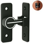 Verrou serrure de fermeture porte interieure coulissante de lumineux, ?90� loquet de crochet a porte ...