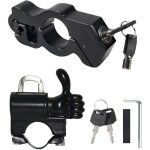 Verrouillage du guidon de moto verrou de casque antivol avec 4 cls, serrure de poigne antivol verrouillage ...