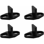 Versaillesfr - guide porte galandage, 4 pcs guide de plancher porte coulissante bas de porte de grange ...
