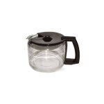 Verseuse en verre noire 10 tasses pro aroma pour cafeti�re krups f0344210f