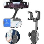 Version 2023 support t�l�phone r�troviseur voiture, support de t�l�phone portable de voiture, 360 �flexible ...