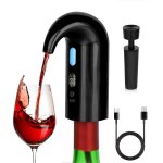 Version am�lior�e : a�rateur de vin �lectrique, d�canteur de vin rouge, oxydation rapide et solide, vinificate ...