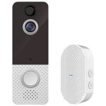 ?version la plus r�cente 2022? sonnette sans fil avec cam�ra, 1080p visiophone sans fil avec carillon, ...