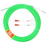 (vert) aiguille d'�lectricien 30 m, tire - c�ble �lectrique 4 mm, tire - c�ble avec 2 t�tes de guidage ...