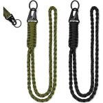 (vert arm�e, noir)porte - cl�s - non sp�cifi� - 2pcs - cordon tour de cou - mousqueton - nylon durable ...