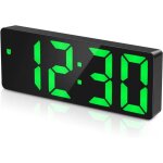 Vert? r�veil num�rique, horloge de bureau num�rique, horloge digitale � led avec voix et touche activ�e, ...
