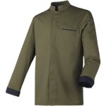 Veste de cuisine écologique manches longues robur dunes ml vert l Veste de cuisine écologique manches longues robur dunes ml vert l