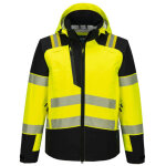 Veste imperm�able � capuche haute visibilit� pw3 (3l) - taille xs - jaune / noir - portwest