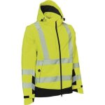 Veste softshell de scurit visible xtreme taille l jaune vif / noir elka rainwear