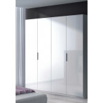 Dmora - vestiaire knoxville, armoire de chambre  4 portes battantes, armoire avec 2 tagres et barre ...