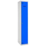 Vestiaire m�tallique 1 porte, 1800x400x500 mm, 2 compartiments, module additionnel, serrure � cl� et ...