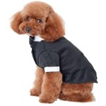 V�tements pour chiens, combinaison pour animaux, robe de mariage pour animaux, veste de mariage noire ...