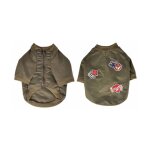 Vtement pour chien dperlant 'bomber' 40cm kaki