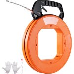 Aiguille electricien 30, 5 m tire fils electrique en pet avec boitier, poignee, outil deextraction de ...