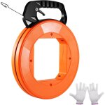 Aiguille electricien 36, 5 m tire fils electrique en acier avec boitier, poignee, outil deextraction ...