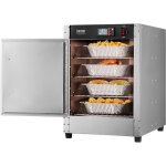 Vevor armoire chauffante a 4 niveaux, etuve traiteur avec bac a eau, chauffe assiettes porte simple et ...