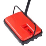 Vevor balai mecanique largeur de balayage 170 mm, balayeuse manuelle pour planchers et tapis avec bac ...
