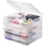 Vevor boites de rangement pour papier de scrapbooking empilables 4pcs, tour de rangement en plastique ... Vevor boites de rangement pour papier de scrapbooking empilables 4pcs, tour de rangement en plastique ...