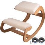 Vevor chaise ergonomique a genoux le tabouret en bois bureau accueil maison fauteuil ergonomique a genoux ...