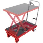 Vevor chariot a table elevatrice hydraulique charge 230 kg chariot elevateur manuel a ciseaux simples ...