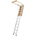Echelle de grenier, capacite charge 170 kg, escalier de grenier escamotable, hauteur installation 3 a ...