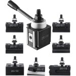 Vevor ensemble de poteaux deoutil a changement rapide, 8 pcs, porte - outil de tour, poteau deoutil de ...