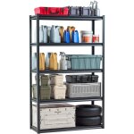 Vevor etagere de rangement, 1361 kg, etagere de garage metallique robuste reglable, 5 niveaux, 457, 2 ...