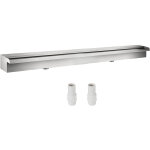 Vevor ? fontaine de piscine en acier inoxydable 304 ? cascade 150 x 11, 5 x 8 cm ? 2 conduits d'eau pour ...