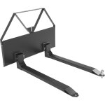 Vevor fourches a palettes pour chargeuses compactes avec cadre 1160 mm, fourche 1220 mm, capacite 1179 ...