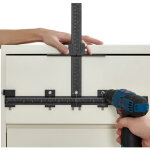 Vevor gabarit de quincaillerie dearmoire en alliage dealuminium gabarit de percage ajustable de poignees ...