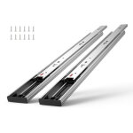 Vevor glissieres de tiroir 10 paires coulisses tiroir a billes 609, 6 mm silencieuses a fermeture douce ...
