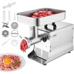 Vevor - hachoir a viande electrique commercial capacite 9, 5 kg / min, hachoir electrique de comptoir, ...