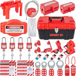Vevor kit deetiquetage de verrouillage 42 pieces kit de station de cadenas deetiquetage 40 x 24 x 24 ...