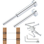 Vevor kit de garde - corps de cable invisibles, lot de 20, recepteur invisible 1 / 8  acier inoxydable ...