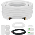 Vevor kit liaison frigorifique tuyau en cuivre mini - split 9, 5 mm 15, 9 mm diametre exterieur, 7, 6 ...