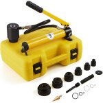 Vevor kit de perforation hydraulique 10 t 6 poincons 22 - 60 mm poinconneuse hydraulique manuelle avec ...