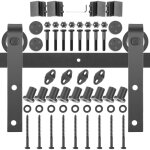 Vevor kit quincaillerie porte double 335 cm quincaillerie porte suspendue 150 kg rail porte coulissante ...