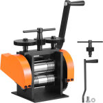 Vevor laminoir de bijoutier largeur 45 mm machine de laminage de bijoux epaisseur 0 - 6mm reglable rapport ...