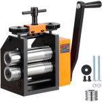 Vevor laminoir de bijoutier largeur 75 mm machine de laminage de bijoux epaisseur 0, 03 - 6, 5 mm reglable ...