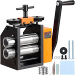 Vevor laminoir de bijoutier largeur 76 mm machine de laminage de bijoux epaisseur 0, 1 - 7 mm reglable ...