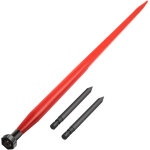 Mophorn - vevor lance a foin, 125 cm, pique de botte de foin, capacite de 1360 kg, pointe a balle a fixation ...