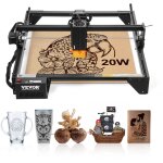 Vevor machine a graver laser 20 w graveur laser zone de travail 35x40 cm vitesse de deplacement 10000 ...
