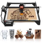 Machine a graver laser 5 w graveur laser zone de travail 38x40 cm vitesse de deplacement 10000 mm / min ...