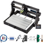 Vevor machine a graver laser cnc 3018 graveur laser 2500 mw zone de travail 30x18x4, 5 cm, carte de controle ...