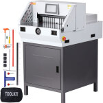 Vevor massicot electrique largeur de coupe 482, 6 mm epaisseur 80 mm coupe papier automatique 800 feuilles ...