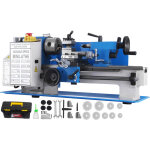 Vevor ? mini tour � m�taux 400w ? vitesse variable 50 - 2250 tr / min ? mandrin 3 mors ? c�ne mt3 ? pour ...