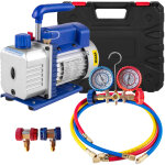 Vevor ? pompe � vide 4 cfm ? 1 / 4 hp ? d�bit 113 l / min ? compatible r12 / r134a / r22 / r410a ? kit ...