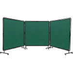 Vevor rideau de soudage avec cadre 3 panneaux ecran rideau de protection pour soudure 1, 8x1, 8 m en ...