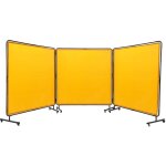 Mophorn - vevor rideau de soudage avec cadre 3 panneaux ecran rideau de protection pour soudure 1, 8x1, ...