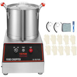 Vevor robot culinaire 1400 w robot de cuisine capacite 15 l mixeur multifonction cuisine en acier inoxydable ...